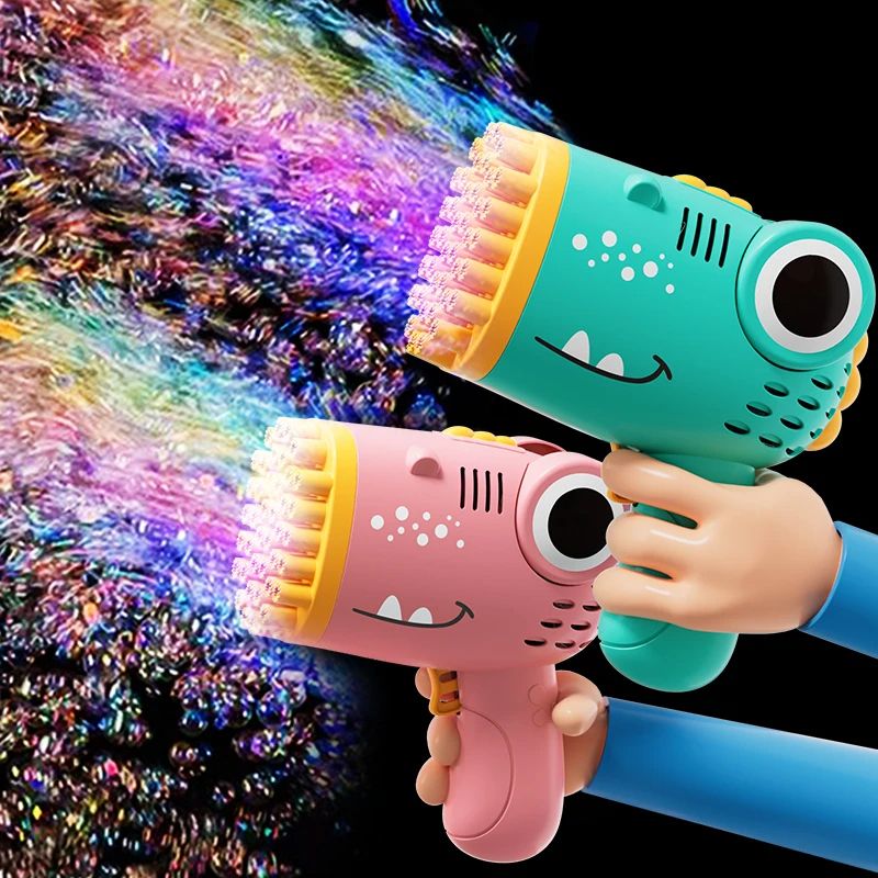 Dinosaur Bubble Machine Electric Handheld Bubble Gun For Outdoor Parties Weddings  Kids Play No Bub 7