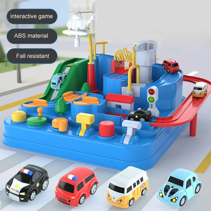 Racing Rail Car Model Toy Interactive Train Track Adventure Set For Kids Educational STEM Toy With