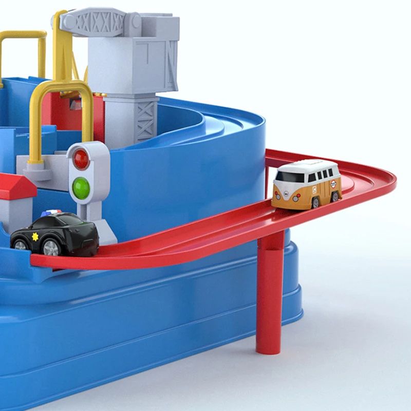 Racing Rail Car Model Toy Interactive Train Track Adventure Set For Kids Educational STEM Toy With