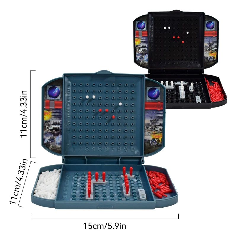 Childrens Warship Board Game TwoPlayer Naval Combat Strategy Game For Kids 3