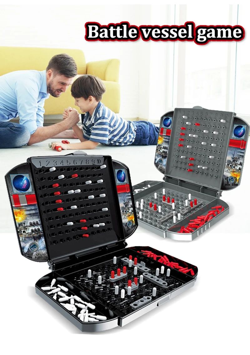 Childrens Warship Board Game TwoPlayer Naval Combat Strategy Game For Kids 6