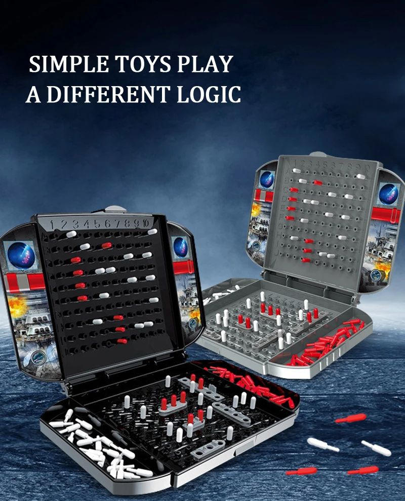 Childrens Warship Board Game TwoPlayer Naval Combat Strategy Game For Kids 7