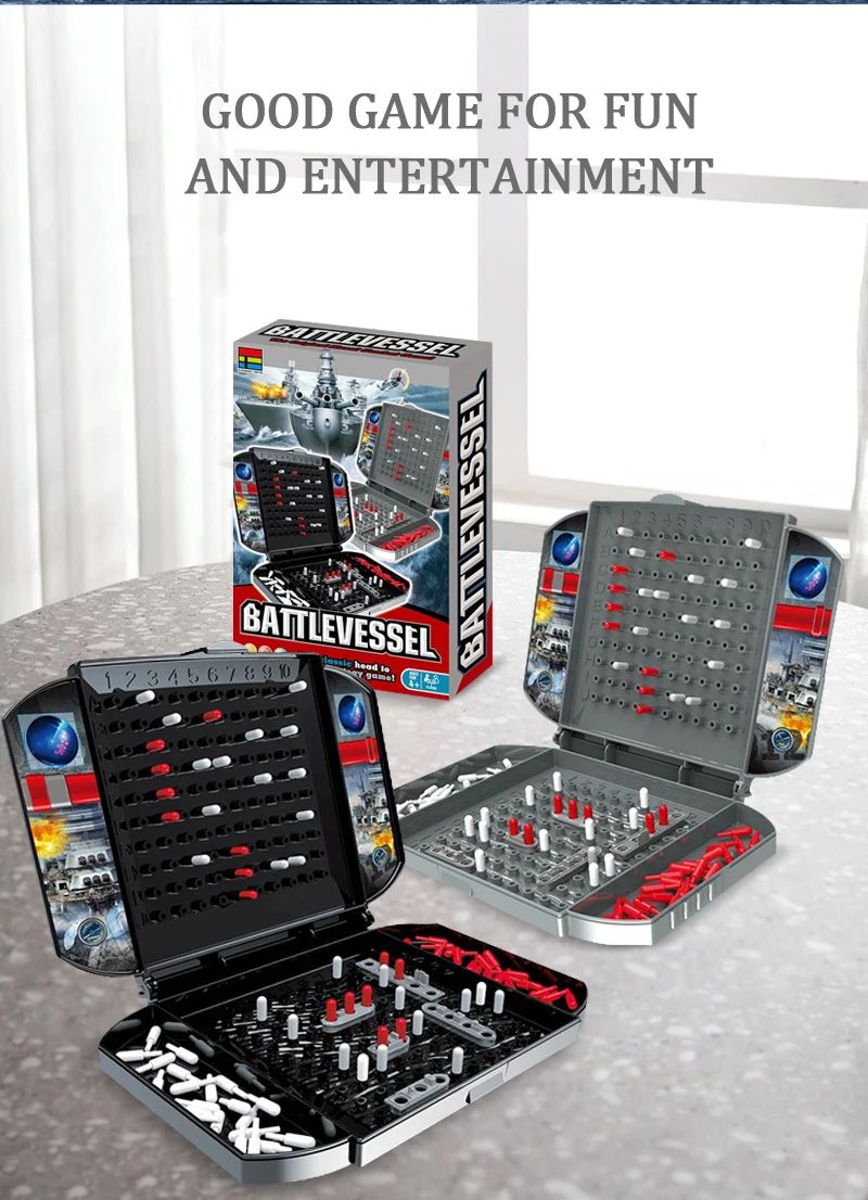 Childrens Warship Board Game TwoPlayer Naval Combat Strategy Game For Kids 8