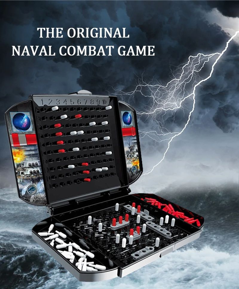 Childrens Warship Board Game TwoPlayer Naval Combat Strategy Game For Kids 9