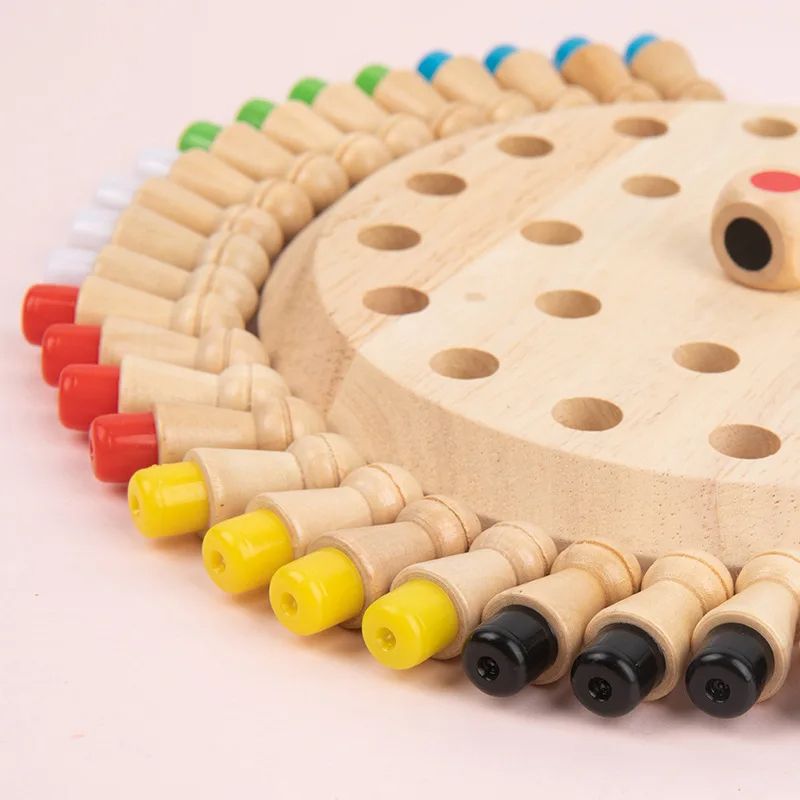 Wooden Memory Match Stick Game Montessori Educational Toy For Kids  Adults 4