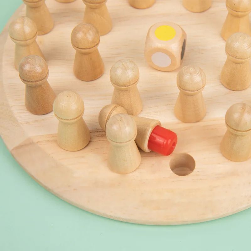 Wooden Memory Match Stick Game Montessori Educational Toy For Kids  Adults 6