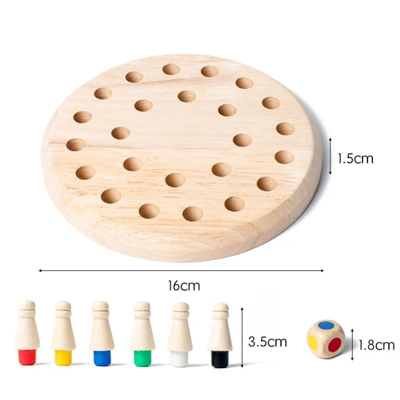 Wooden Memory Match Stick Game Montessori Educational Toy For Kids  Adults 7