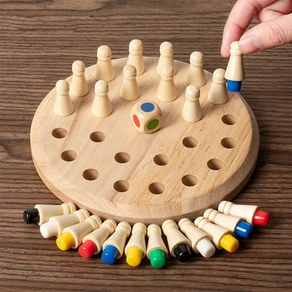 Wooden Memory Match Stick Game Montessori Educational Toy For Kids  Adults 1