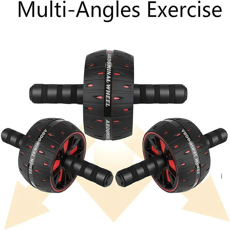 Professional Abdominal Roller Heavy Duty Stainless Steel Ab Wheel For Core Workout Muscle Building  4