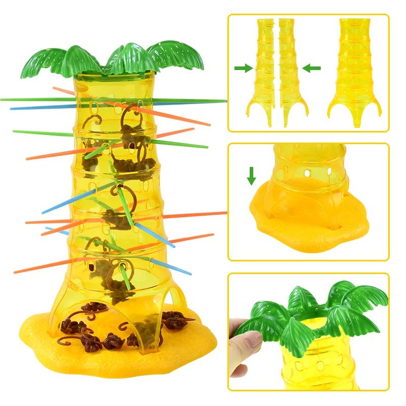 Monkey Children Games Multiplayer Tabletop Drop Down Game ParentChild Interactive Intelligence Toy