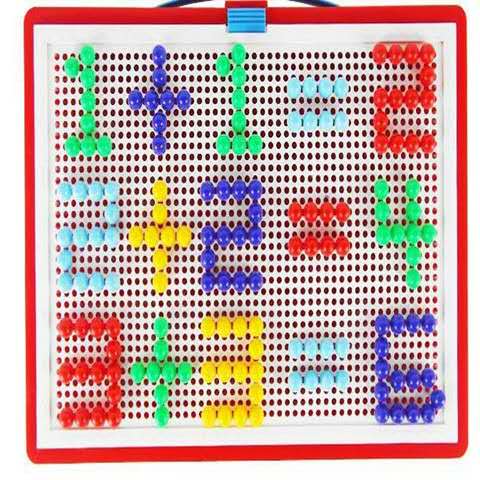 3D Puzzle Games for Kids BoxPacked Grain Mushroom Nail Beads  Intelligent Educational Toys
