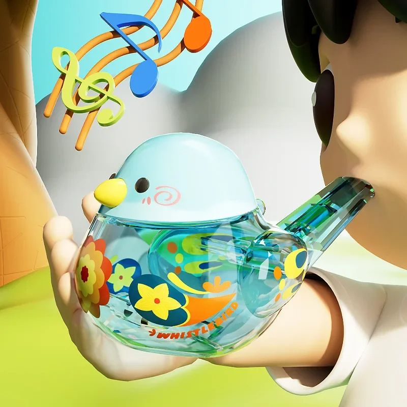 Water Bird Whistle For Infants  Children Fun Musical Instrument Toy Adjustable Sound With Water 4