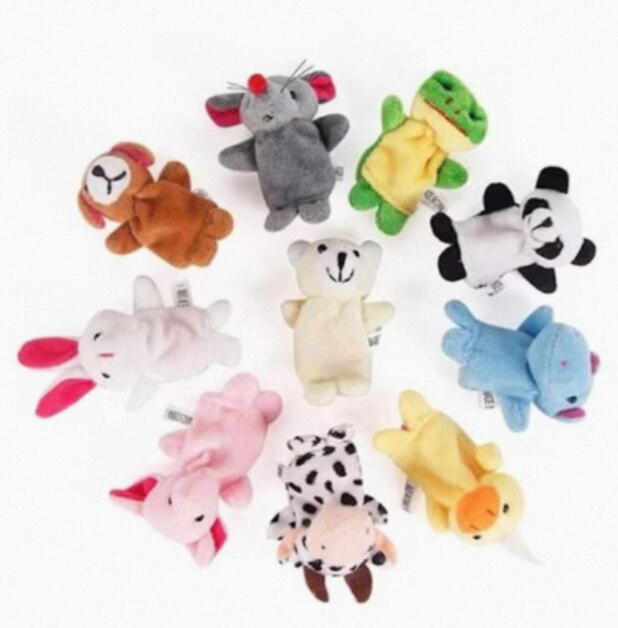 Soft Plush Finger Puppet Doll Fun Cartoon Puppet Toy For Babies Toddlers  Early Learning Play 5