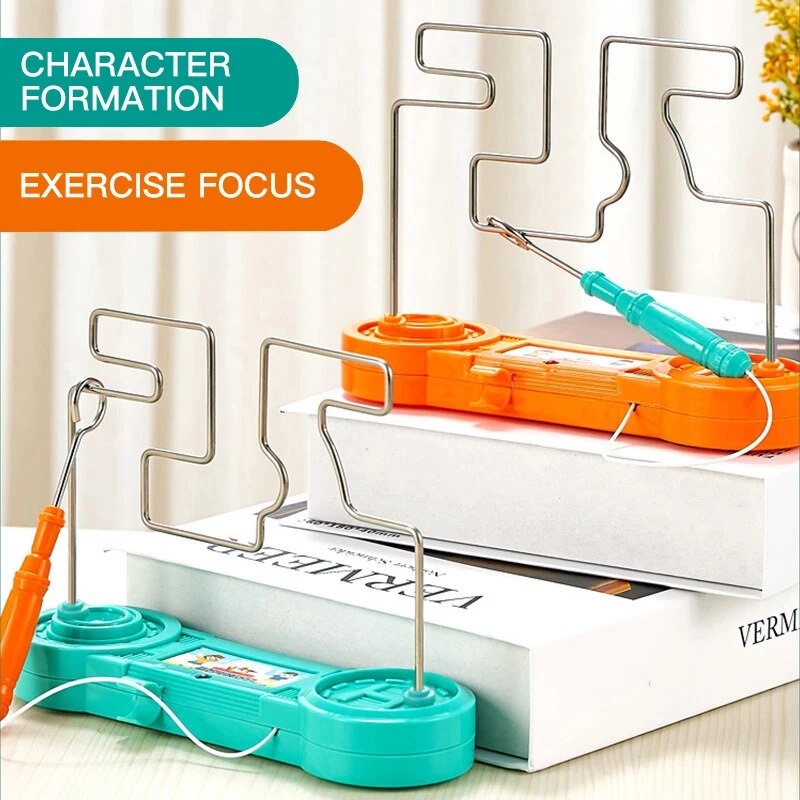 Kids' Electric Touch Maze Game – Stress Relief & Focus Artifact Toy, Creative Gift for Concentration Training
