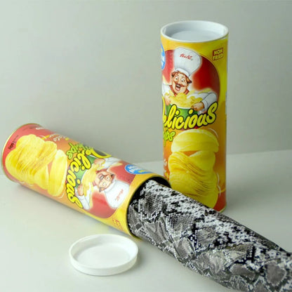 Potato Chip Snake Toy, Scary Can Prank Gag Gift for Magic Tricks & Parties