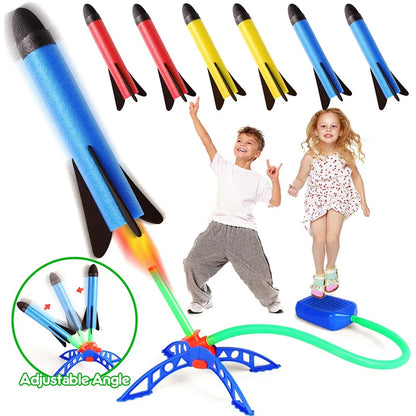 Rocket Foot Launcher Air Pressing Soaring Rocket Toy for Kids Outdoor Play  Pump Outdoor Games