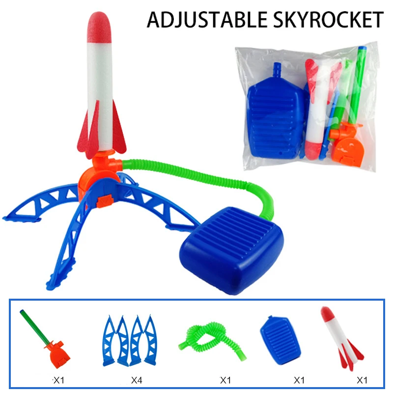 Rocket Foot Launcher Air Pressing Soaring Rocket Toy for Kids Outdoor Play  Pump Outdoor Games