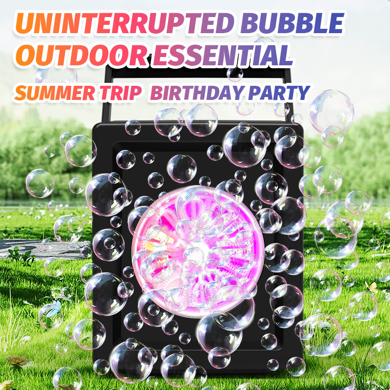 Automatic Bubble Blowing Machine Electric Bubble Toy for Kids, Outdoor Birthday Party Fun