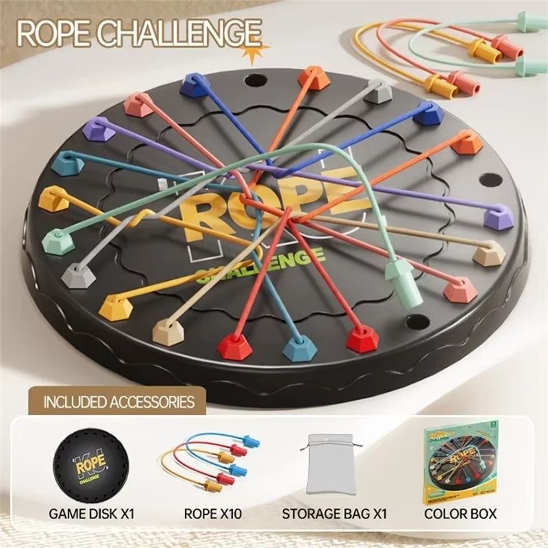 Chain Triangle Chess Game Triggle Rubber Band Battle Set For Family  Kids Educational Interactive B