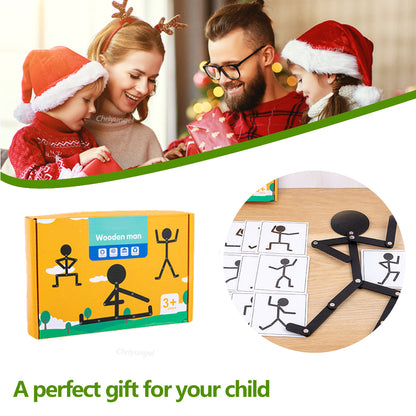 Stick Sporty Men Puzzle Set  Early Learning Montessori Material For Kids 3 Brain Teaser  Fine Motor 5