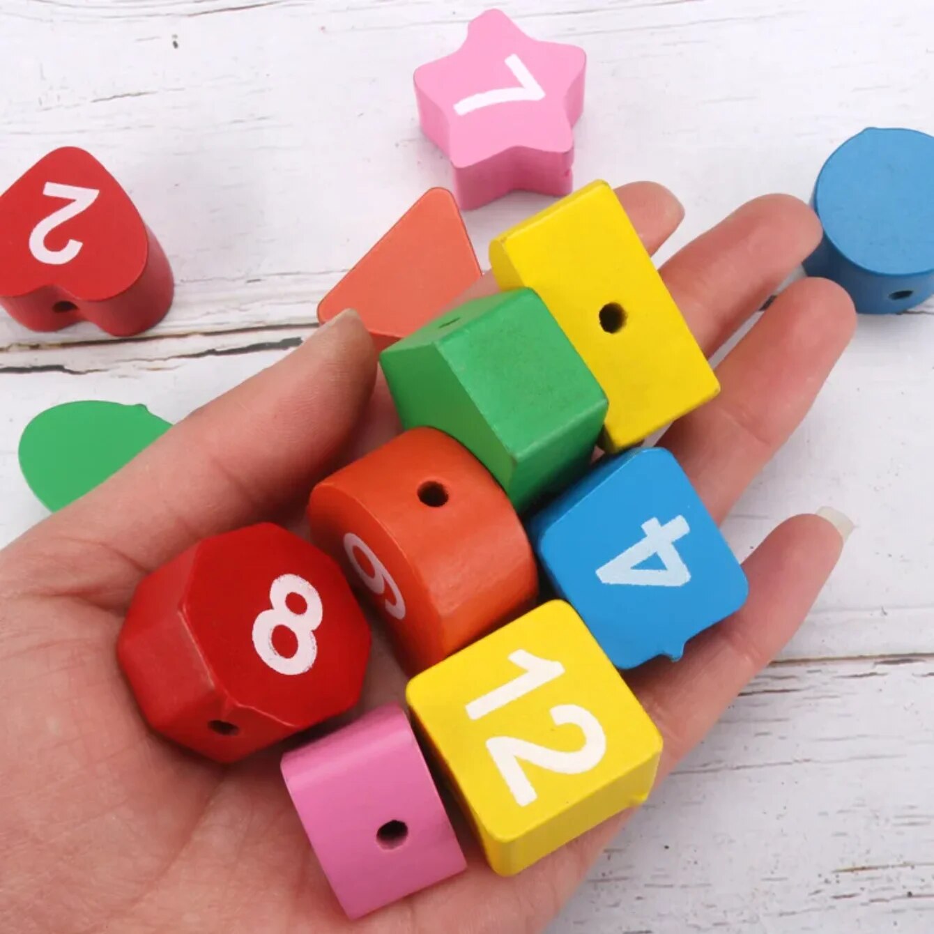Children Educational Clock Puzzle Cartoon Animal Tangram Toy For Early Learning  Cognitive Developm 4