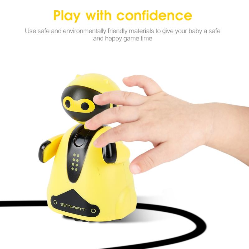 Smart Drawing Robot Toy  Educational Penguin Car That Automatically Follows Lines You Draw Includes 3