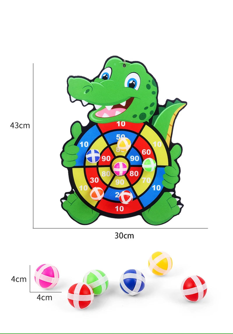 Baby Toy Sticky Ball Dart Board Fun Educational Games for Toddlers  Children Montessori Indoor Sp