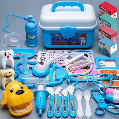 Kids Medical Toy Box Doctor & Nurse Role Play Set with Realistic Medical Tools