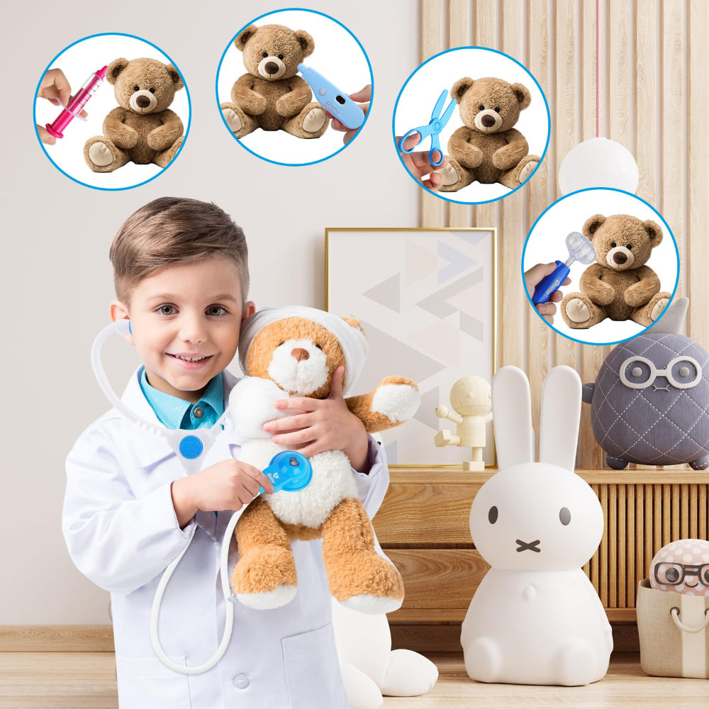 Kids Medical Toy Box Doctor  Nurse Role Play Set With Realistic Medical Tools 3