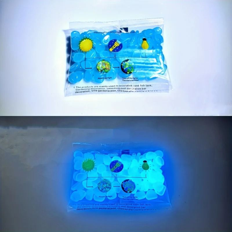 glowing pebbles for potted plants
