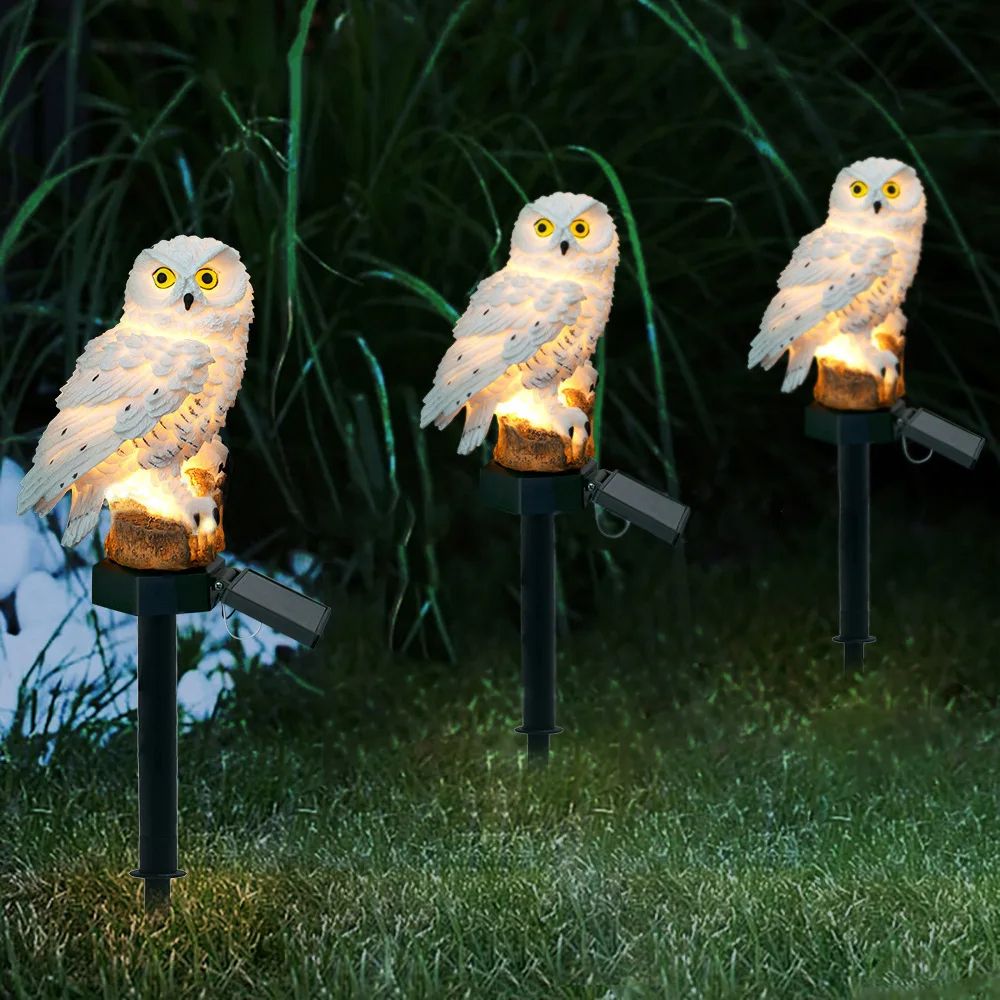 OwlShaped Solar Lamp Waterproof Solar Garden Lights For Outdoor Decoration 2