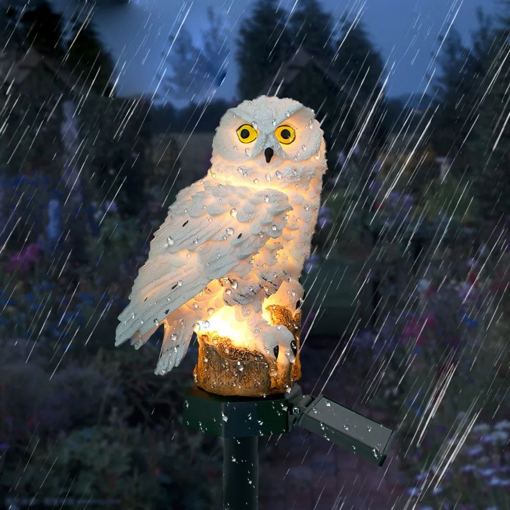 OwlShaped Solar Lamp Waterproof Solar Garden Lights For Outdoor Decoration 3