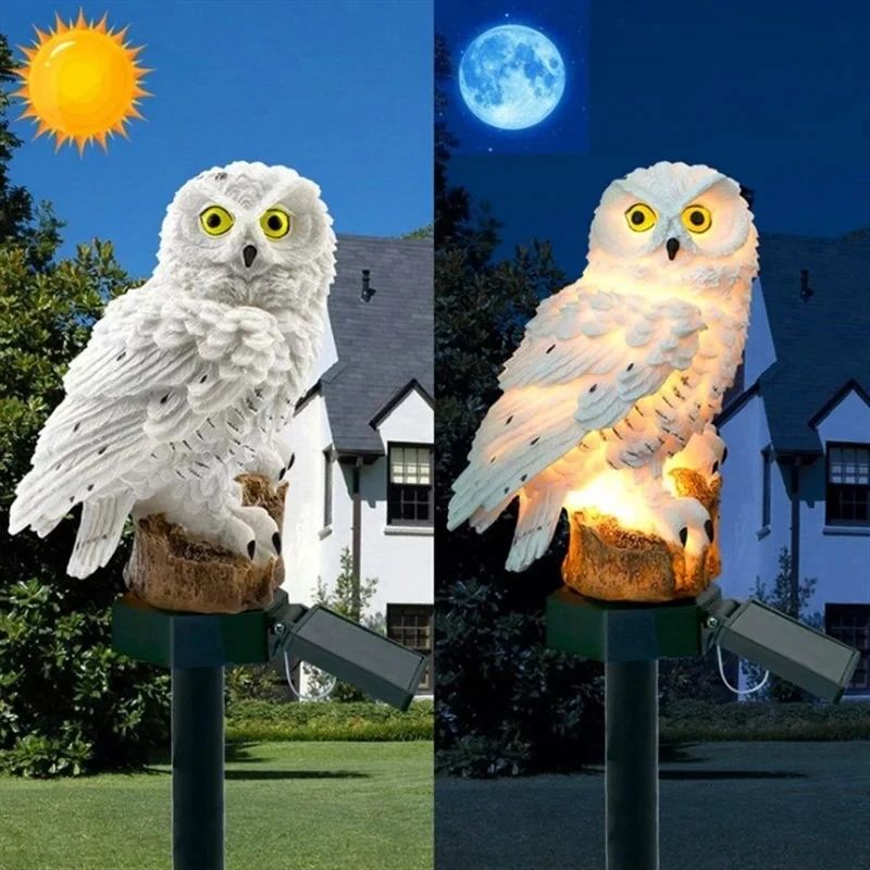 OwlShaped Solar Lamp Waterproof Solar Garden Lights For Outdoor Decoration 5