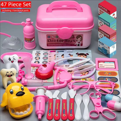 Kids Medical Toy Box Doctor  Nurse Role Play Set With Realistic Medical Tools 4