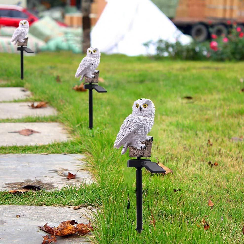 Owl-Shaped Solar Lamp, Waterproof Solar Garden Lights for Outdoor Decoration