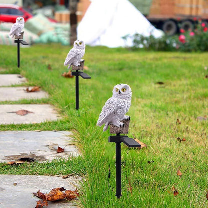 Owl-Shaped Solar Lamp, Waterproof Solar Garden Lights for Outdoor Decoration