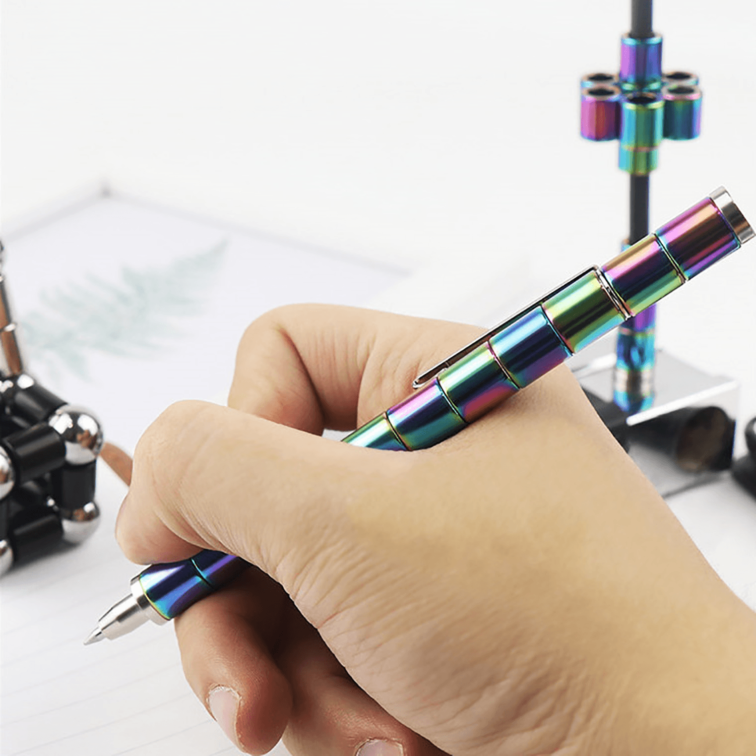 Multifunctional Magnetic Pen for Fidgeting, Relieve Stress & Anxiety, Cool Office Gift