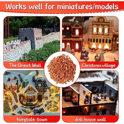 50pcs Mini Bricks For Fairy Garden Building Realistic Miniature Landscaping Figurine  DIY Fake Bric 6