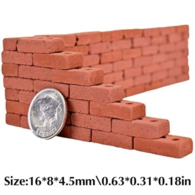 50pcs Mini Bricks For Fairy Garden Building Realistic Miniature Landscaping Figurine  DIY Fake Bric 3