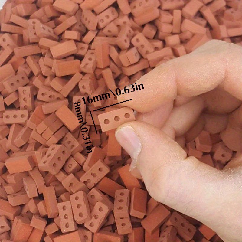 50pcs Mini Bricks For Fairy Garden Building Realistic Miniature Landscaping Figurine  DIY Fake Bric 7