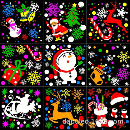Christmas Laser Projector Light with Snowflake Effects Waterproof Rotating LED Stage Lights for Fe