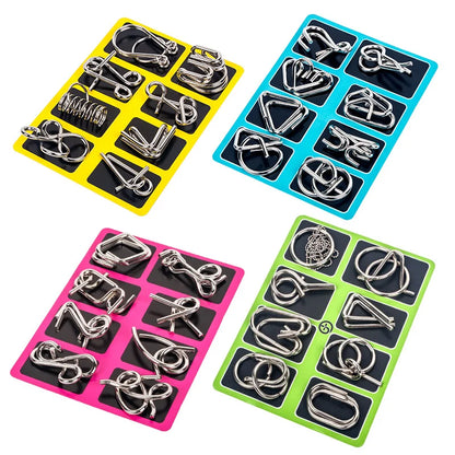 Metal Montessori Puzzle Brain Teaser Wire Puzzles For Kids  Adults  Educational Mind Game  Stress R 1
