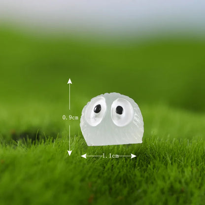 Luminous Elf Black Ball Sprite Duck Glowing Miniature Eye Monster for Indoor Outdoor Garden Decor