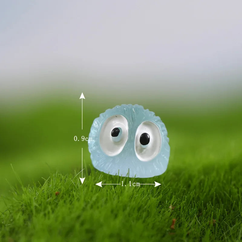 Luminous Elf Black Ball Sprite Duck Glowing Miniature Eye Monster for Indoor Outdoor Garden Decor