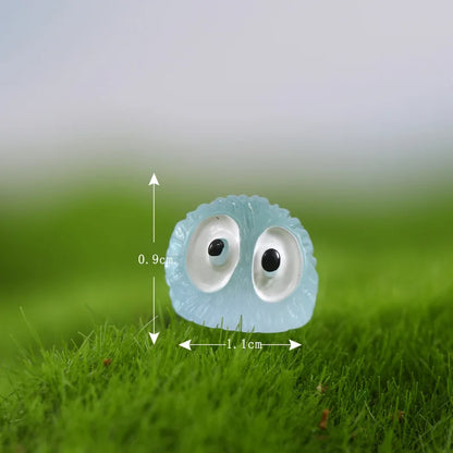 Luminous Elf Black Ball Sprite Duck Glowing Miniature Eye Monster for Indoor Outdoor Garden Decor