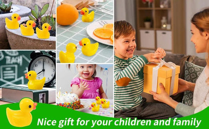 Mini Resin Ducks, Tiny Duck Charms for DIY Landscape Decorations