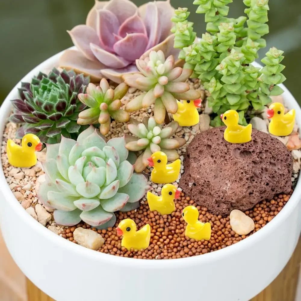Mini Resin Ducks Tiny Duck Charms For DIY Landscape Decorations 9