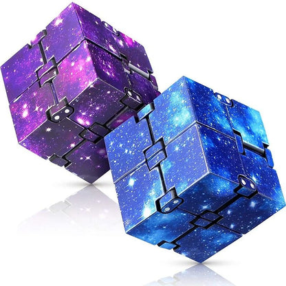 Infinity Cube Fidget Toy Flip ADHD & Anxiety Relief, Stress Relief Puzzle for Kids & Adults, Magic Finger Fidget Game