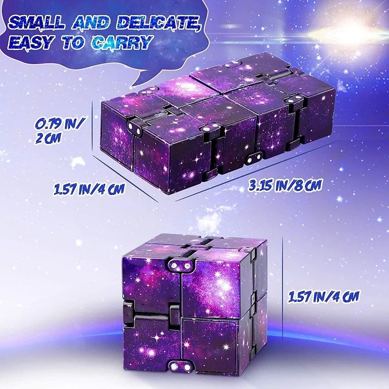 Infinity Cube Fidget Toy  Flip ADHD  Anxiety Relief Stress Relief Puzzle For Kids  Adults  Magic Fi 2