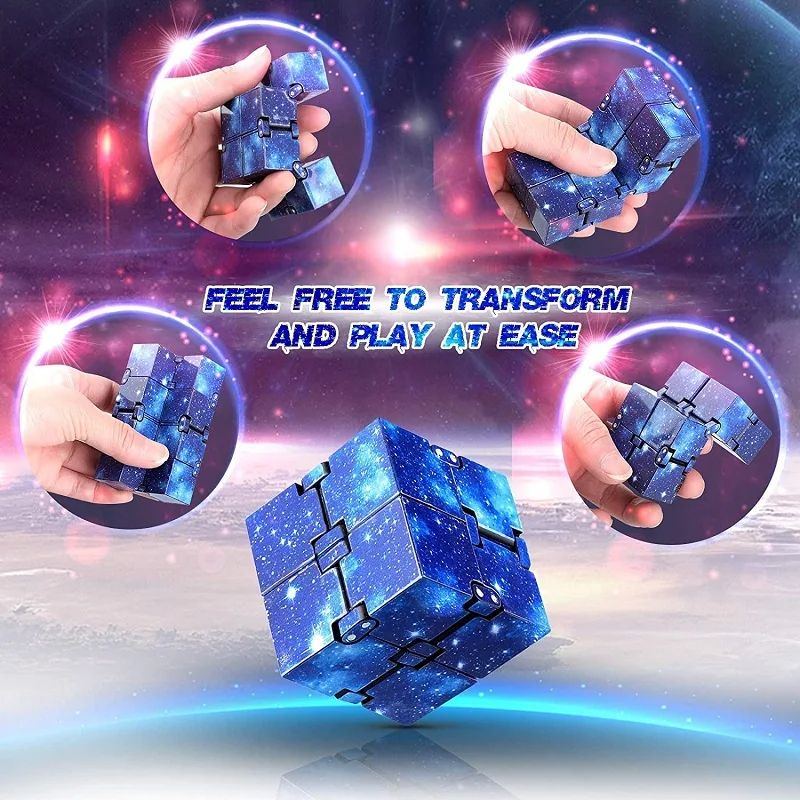 Infinity Cube Fidget Toy  Flip ADHD  Anxiety Relief Stress Relief Puzzle For Kids  Adults  Magic Fi 6